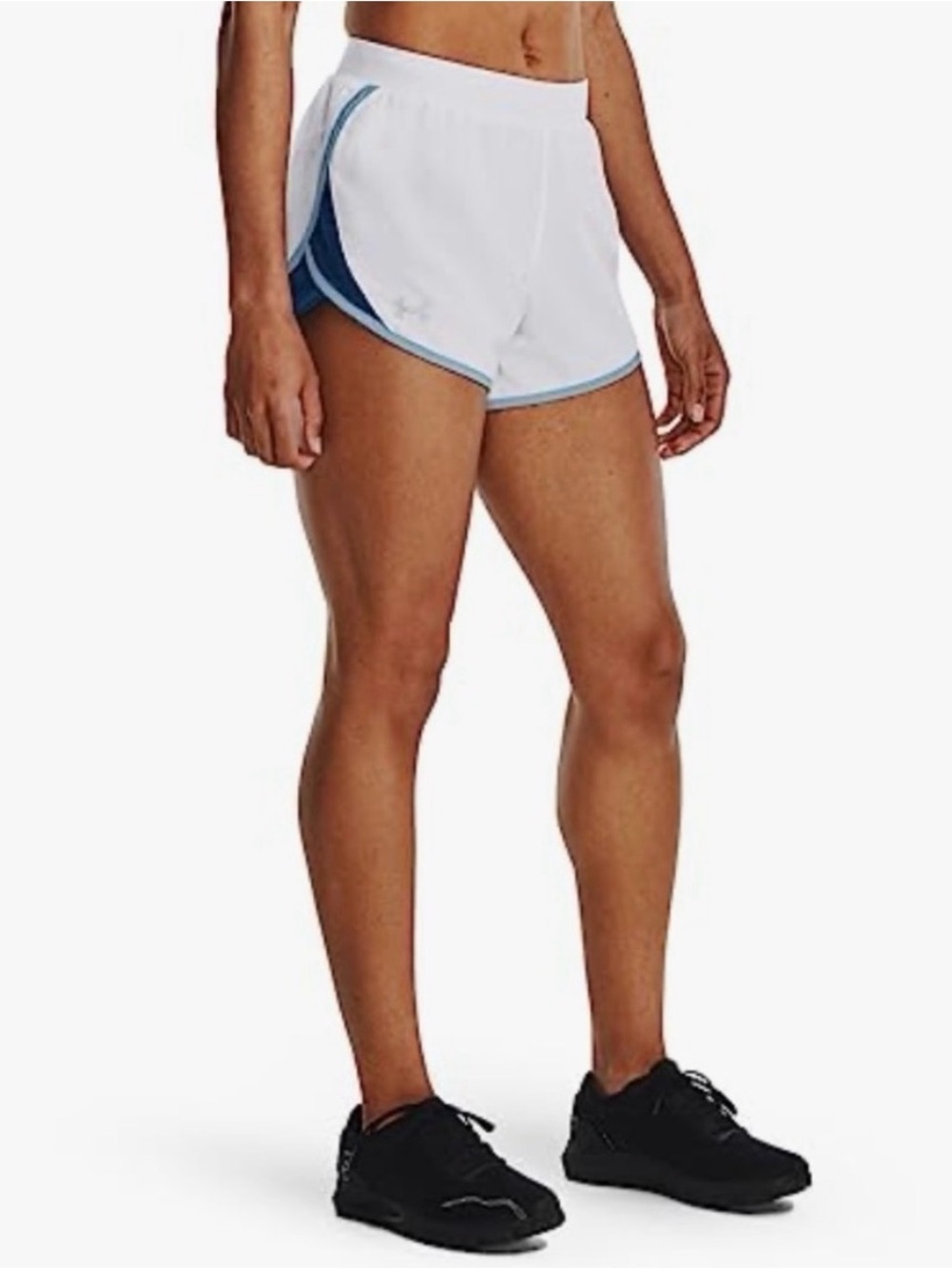 Under Armour Women's Fly by 2.0 Running Shorts Size 2XL White & Blue New